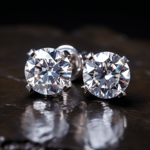 Natural Diamond stud earrings